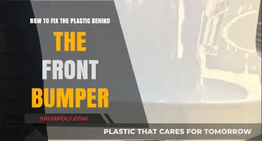DIY Guide: Repairing Plastic Behind Your Car's Front Bumper