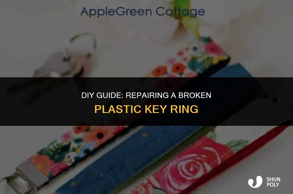 how to fix the plastic ring on key