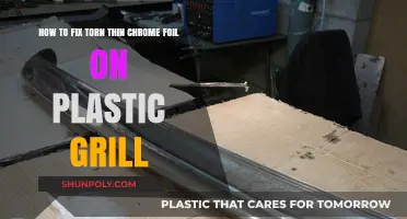 DIY Repair: Mending Torn Chrome Foil on Plastic Grills