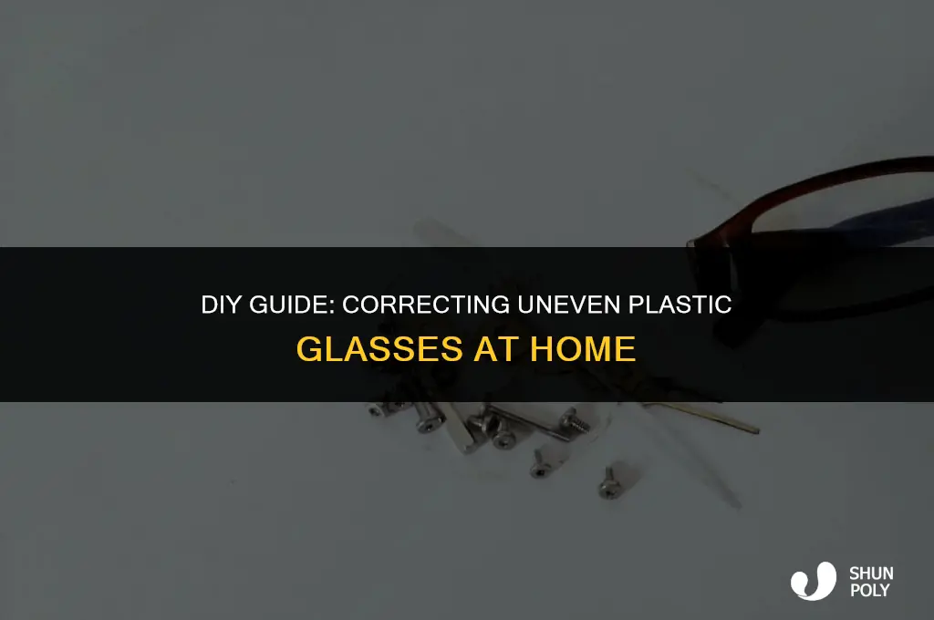 how to fix uneven plastic glasses