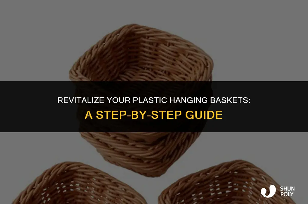 how to fix up plastic hanging baskets