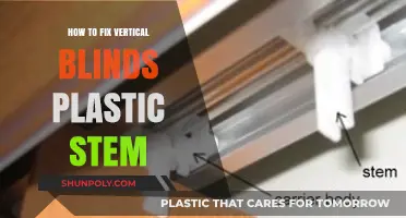 Easy DIY Guide: Repairing Vertical Blinds Plastic Stem
