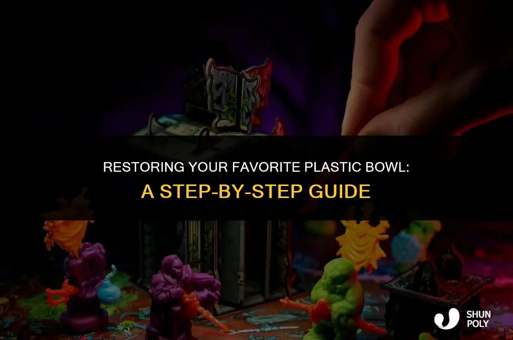 how to fix warped plastic bowl
