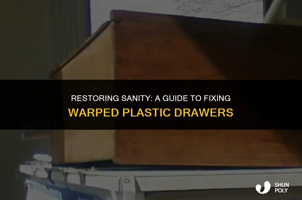 how to fix warped plastic drawers