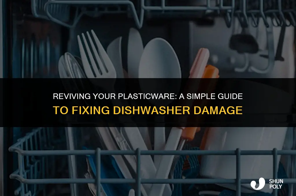 how to fix warped plastic from dishwasher