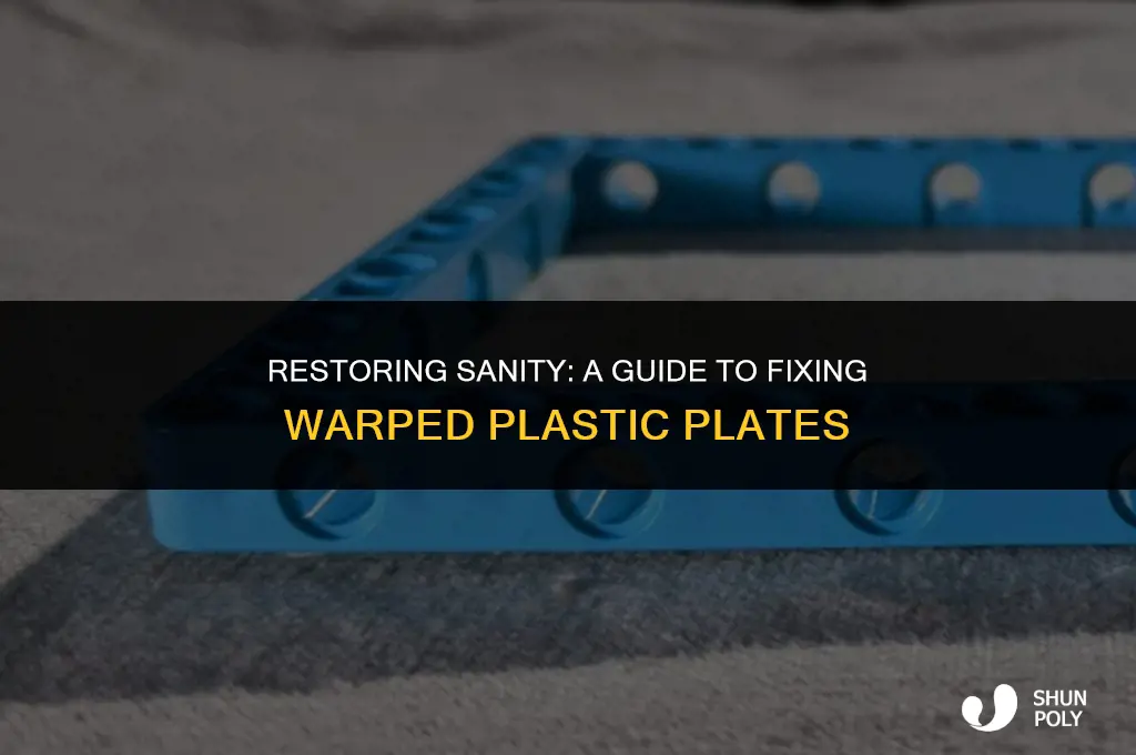 how to fix warped plastic plates