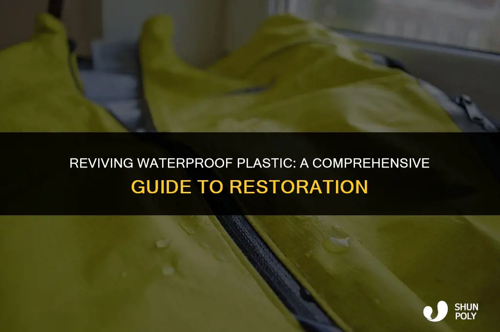 how to fix waterproof plastic