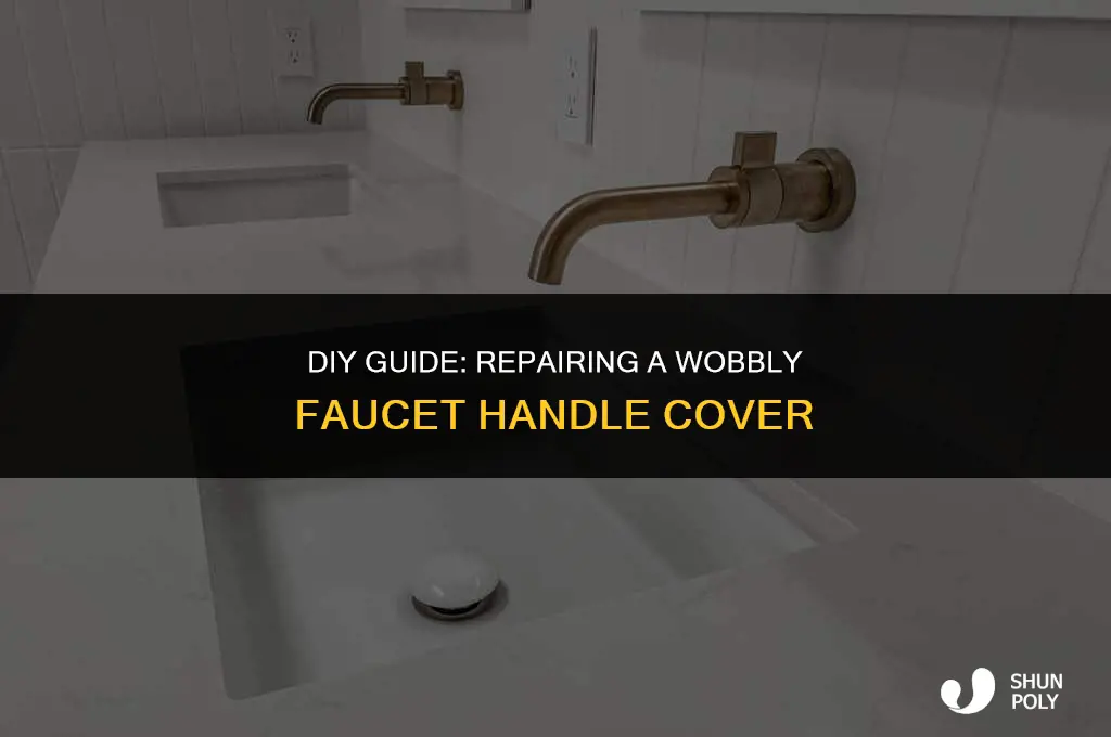 how to fix wobbly faucet handle cover plastic