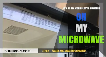 Reviving Your Microwave: A Guide to Restoring Worn Plastic Numbers