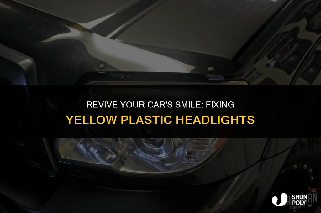 how to fix yellow plastic headlights
