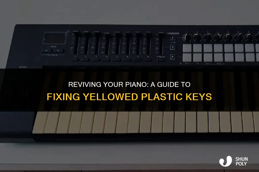 how to fix yellowing plastic piano keys