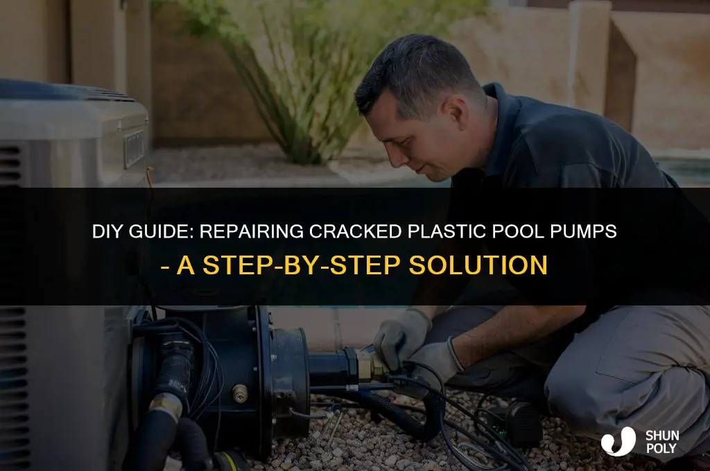 how to fixed cracked plastic pool pump