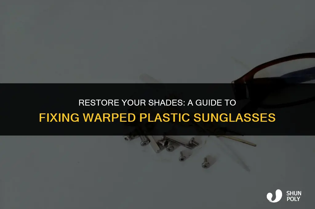 how to fixed warped plastic sunglasses