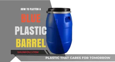 Flattening Blue Plastic Barrels: Easy and Effective Methods