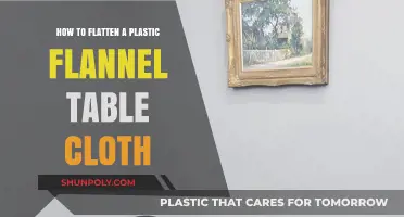 Flattening Plastic Flannel Tablecloths: A Simple Guide