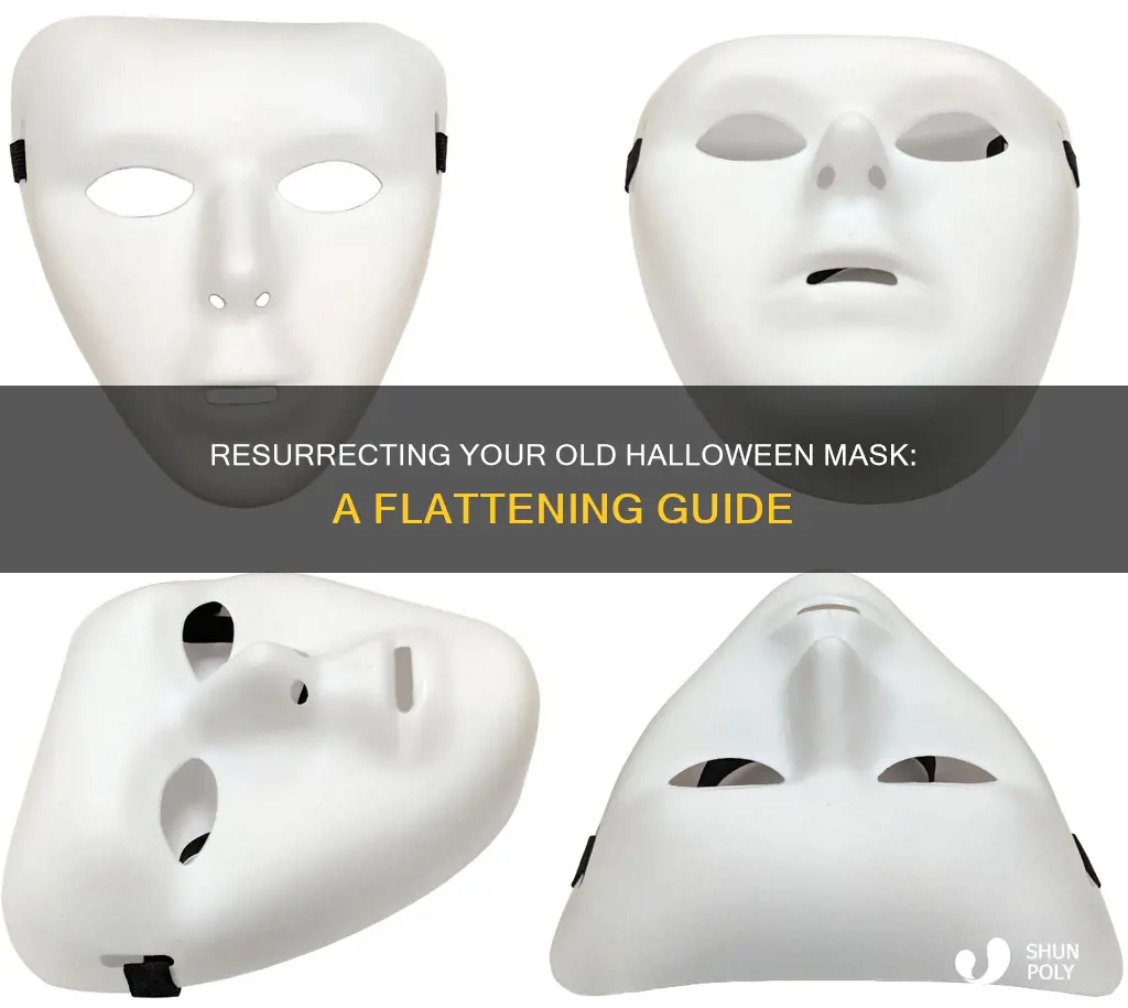 how to flatten a plastic halloween mask