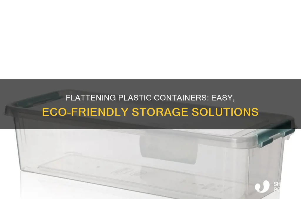 how to flatten plastic containers