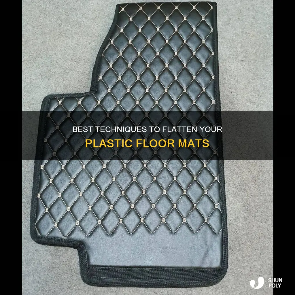 how to flatten plastic floor mats