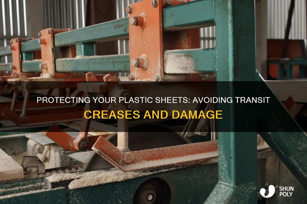 how to flatten plastic sheets during transit