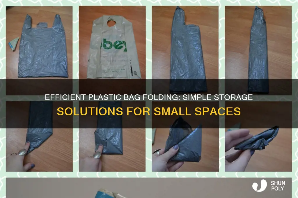 how to fold a plastic bag for storage