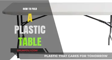 Folding a Plastic Table: A Step-by-Step Guide