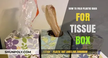 Eco-Friendly Hack: Folding Plastic Bags for Tissue Box Storage
