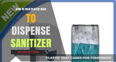 Easy DIY: Fold Plastic Bags for Sanitizer Dispensing at Home