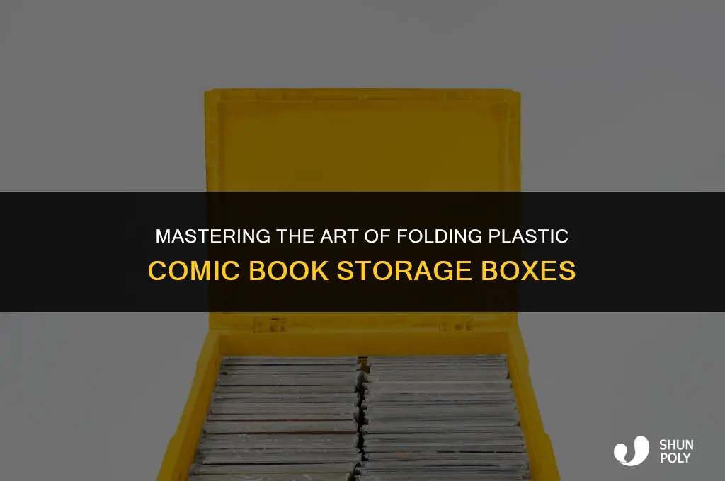 how to fold plastic comic book storage boxes
