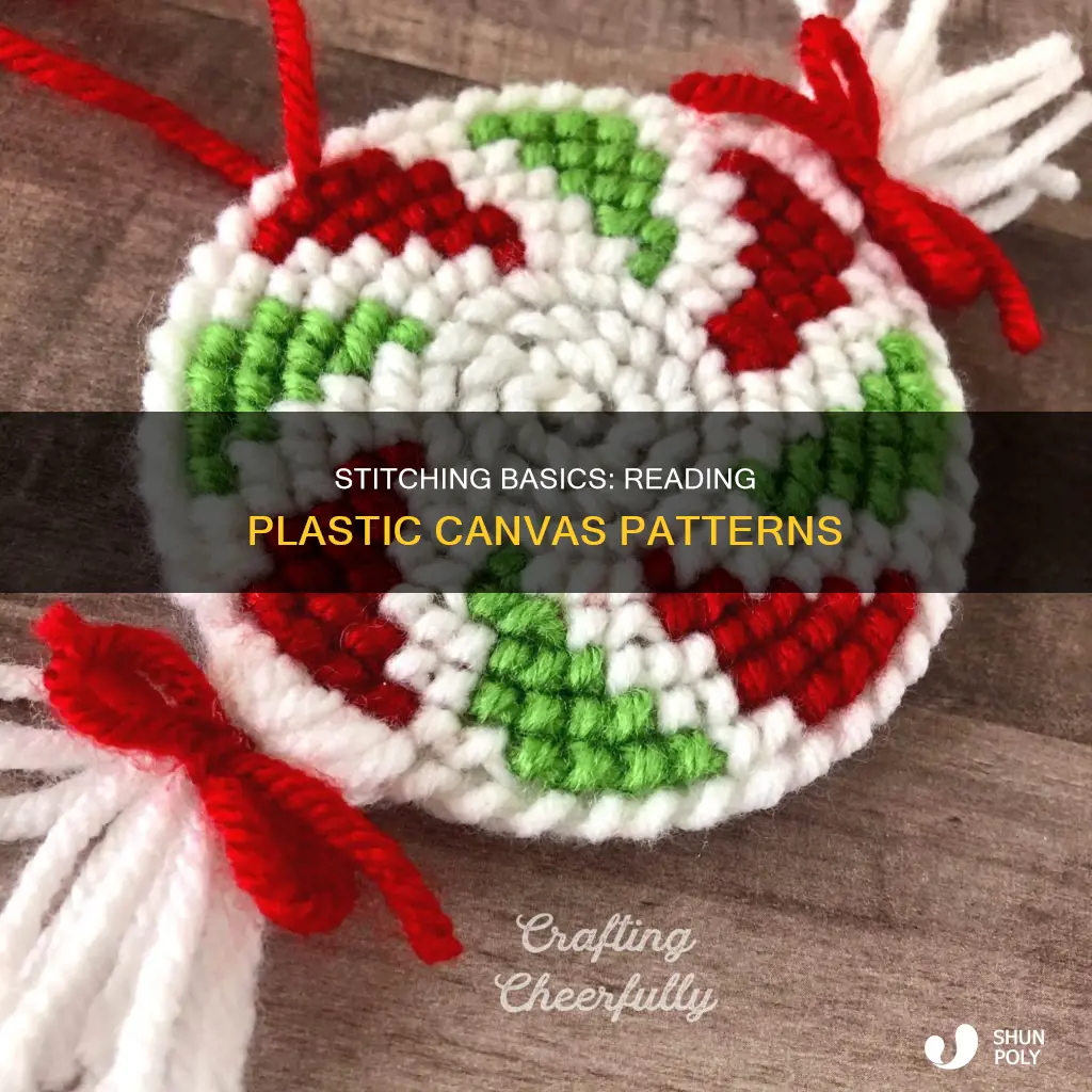 how to follow a plastic canvas pattern