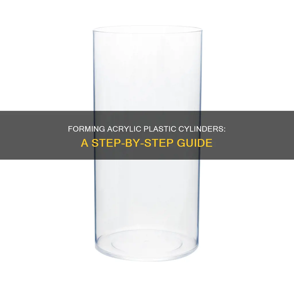 how to form acrylic plastic cylinder