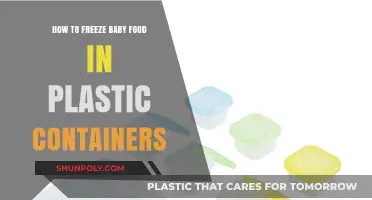 Freezing Baby Food: Plastic Containers, Easy Steps