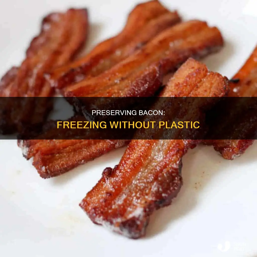 how to freeze bacon without plastic