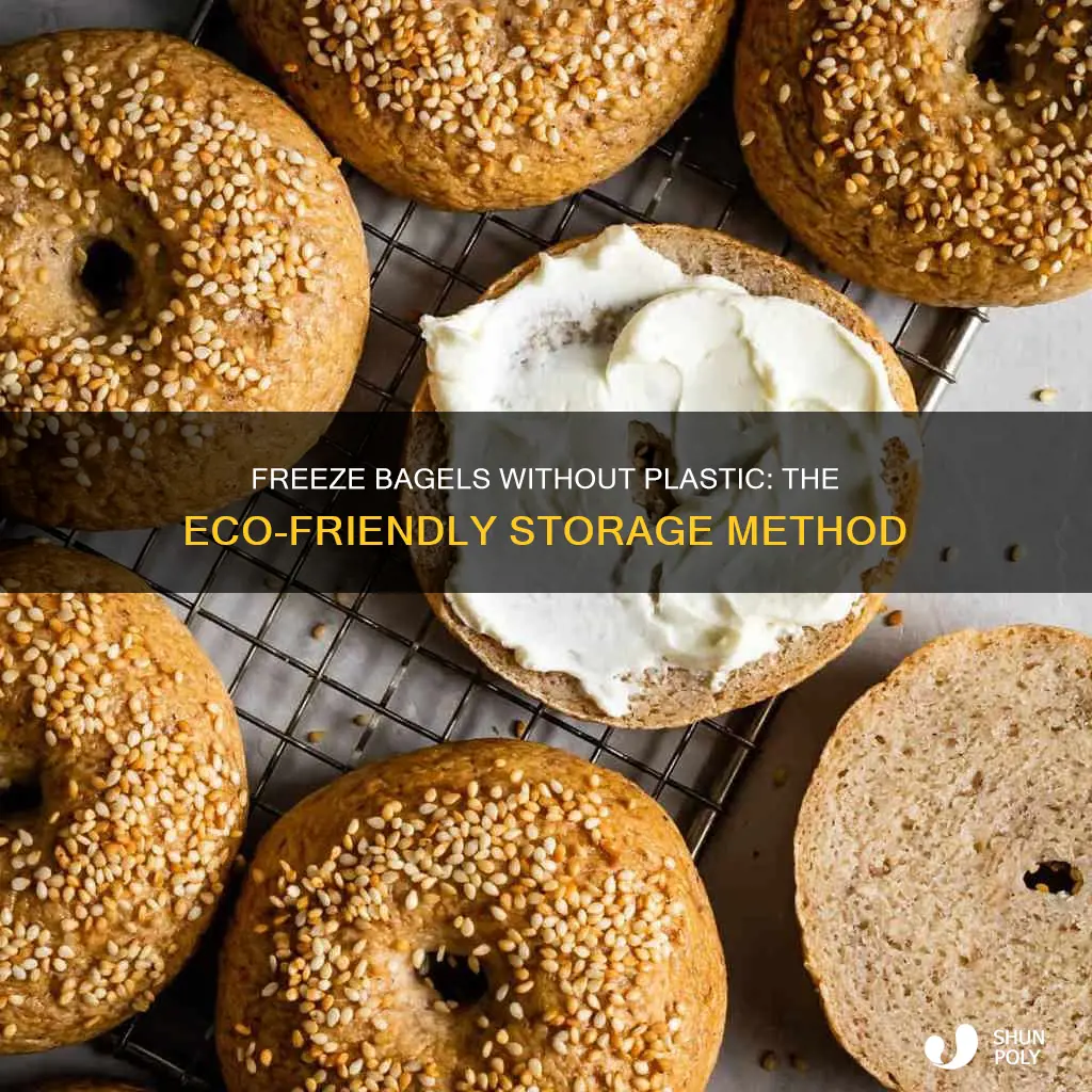 how to freeze bagels without plastic