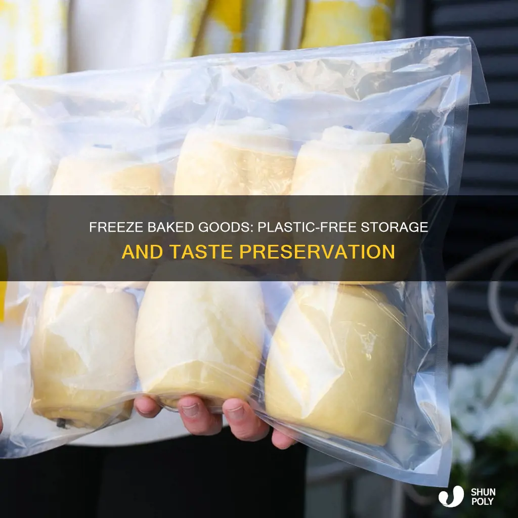 how to freeze baked goods without plastic