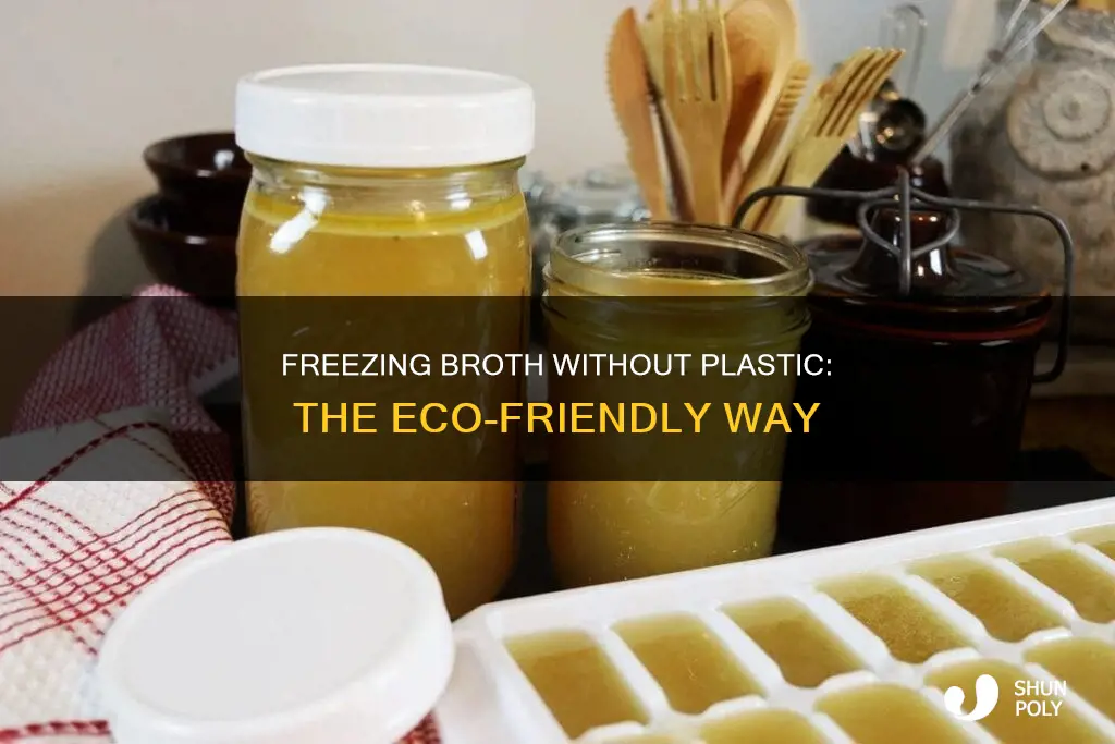 how to freeze broth without plastic
