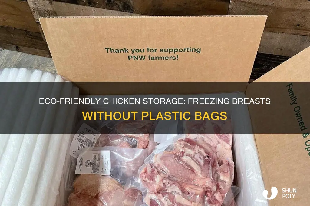 how to freeze chicken breasts without using plastic bags
