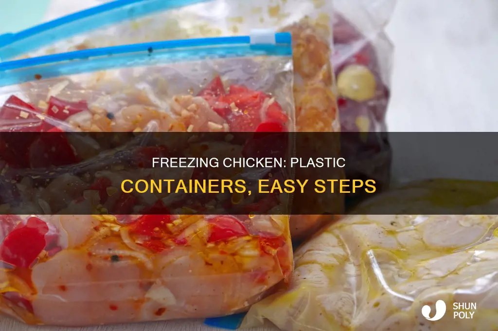 how to freeze chicken in plastic containers