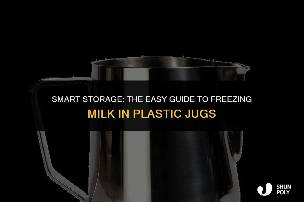 how to freeze milk in a plastic jug