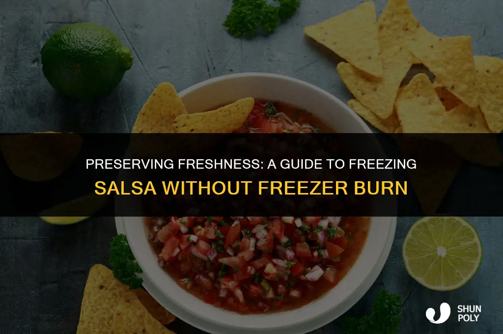 how to freeze salsa plastic without freezer burn