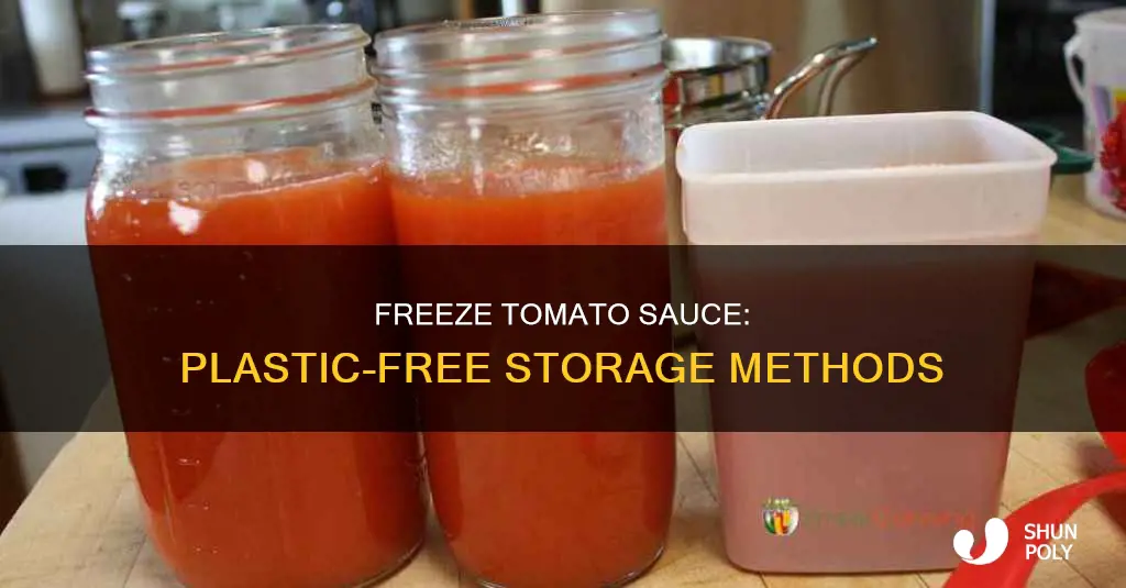 how to freeze tomato sauce without plastic