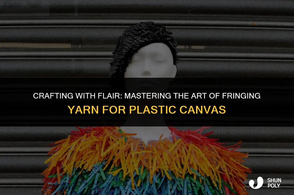 how to fringe yarn for plastic canvas patterns