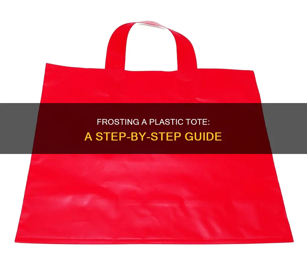 how to frost a plastic tote