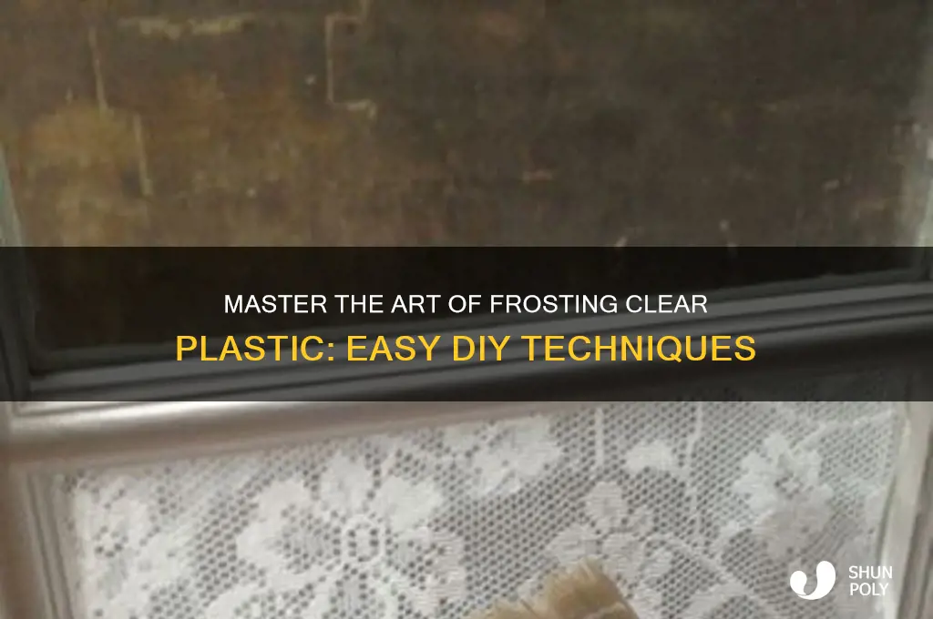 how to frost clear plastic