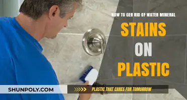 Banish Water Mineral Stains from Plastic: A Simple Guide