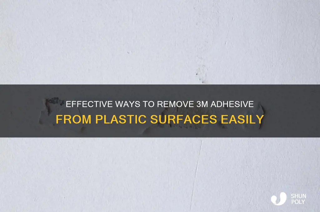 how to get 3m adhesive off plastic
