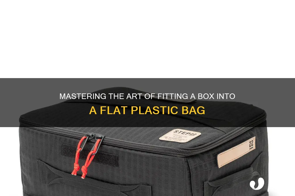 how to get a box into a flat plastic bag