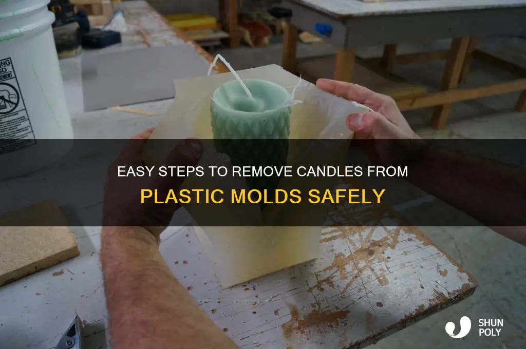 how to get a candle out of a plastic mold