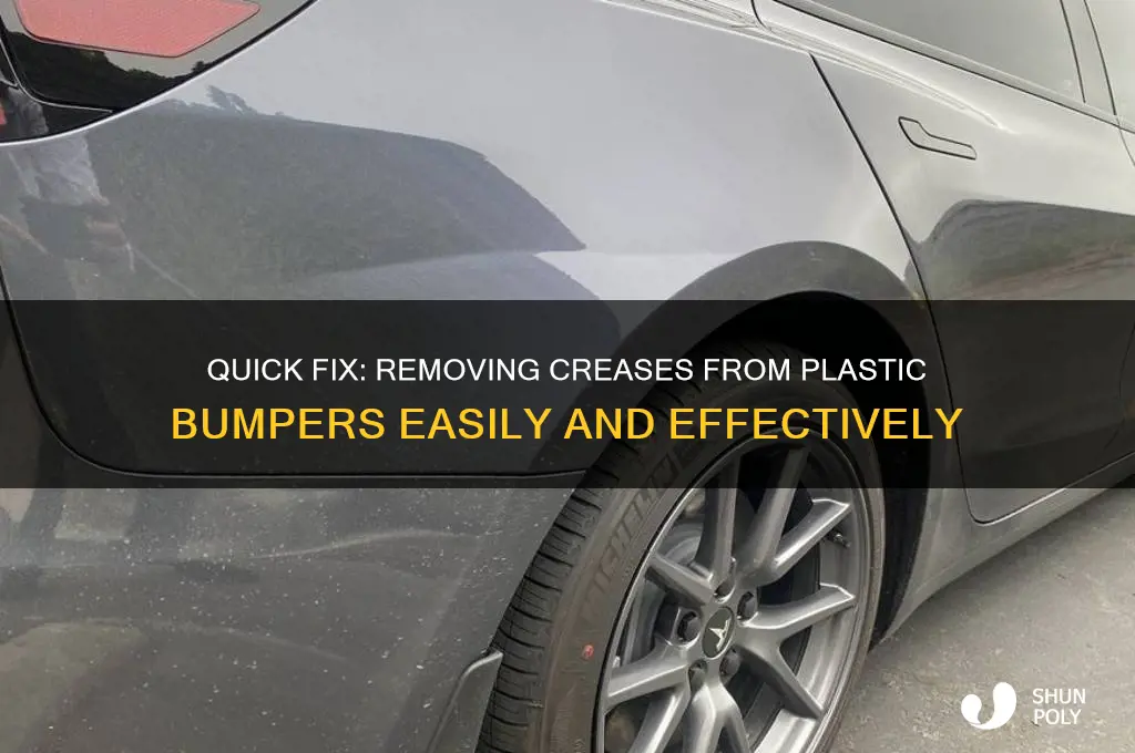 how to get a crease out of a plastic bumper