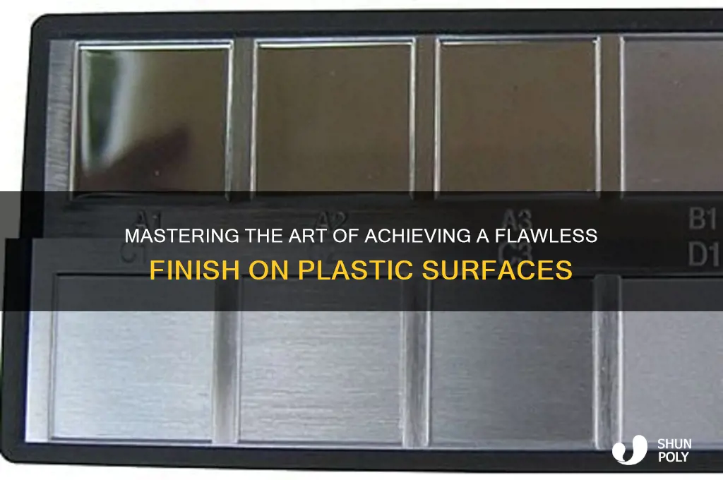 how to get a good finish on plastic