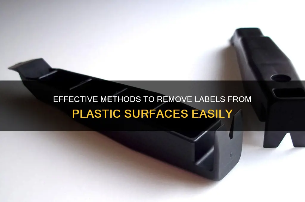 how to get a label off of plastic